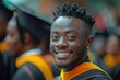 portrait of a happy african male graduate
