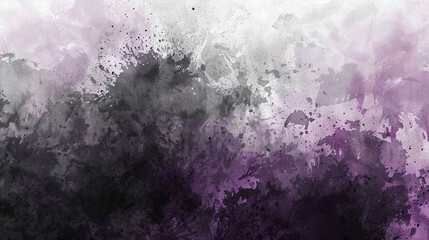 Wall Mural - Black and Lilac watercolor texture