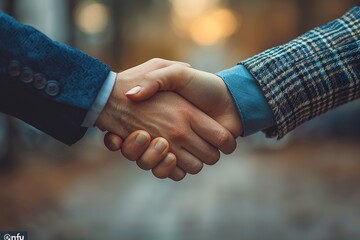 A moment of mutual respect and collaboration unfolds as two Arab businessmen, both CEOs, exchange a handshake, marking the beginning of a prosperous alliance