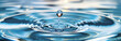 drop of water close up, AI generated