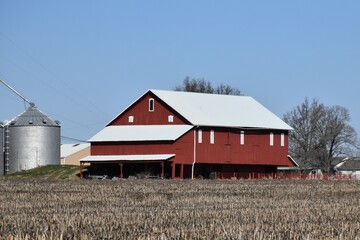 Canvas Print - Red Barn