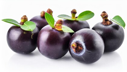 Canvas Print - amazon acai fruit set on white background perfect acai berry isolated