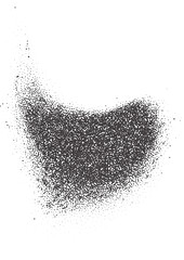 Poster - halftone dotted shape. stipple blob. noisy abstract design element with grainy shadow texture. rando