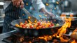 A Chef’s Artful Dance with Fire and Fresh Ingredients