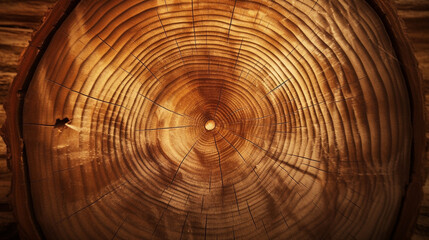  tree circular wood grain background сreated with Generative Ai