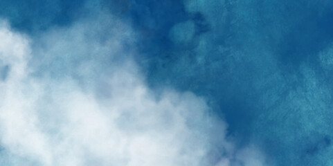 Wall Mural - Abstract Blue and White Watercolor Background. Beautiful Grunge Blue Background with Space. Blue Sky and Clouds