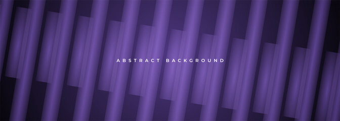 Poster - Dark violet abstract background with modern diagonal geometric shapes. Futuristic elegant dark purple corporate concept banner design. Vector illustration.