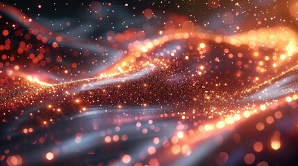 Fototapete - beautiful abstract shiny light and glitter background. generative ai.
