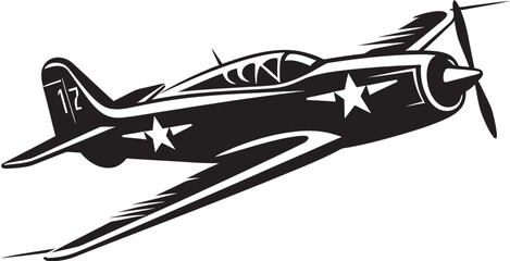 Wall Mural - Aero Aviator Thunderbolt Iconic Vector Emblem Sky Surge Air Force Thunderbolt Graphic Icon