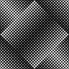 Poster - Monochrome geometrical seamless circle pattern background design - abstract black and white vector graphic from circles
