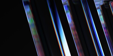 Leinwandbilder - Abstract 3d render, minimalist geometric design
