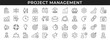 © Cezar_911 - Project management. Set of project management icons. Vector illustration