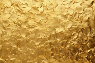 Poster - Radiant Gold leaf structure background. Art design. Generate Ai