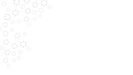 Poster - Science abstract background. Abstract technology background with copy space. Abstract shapes in the corner.