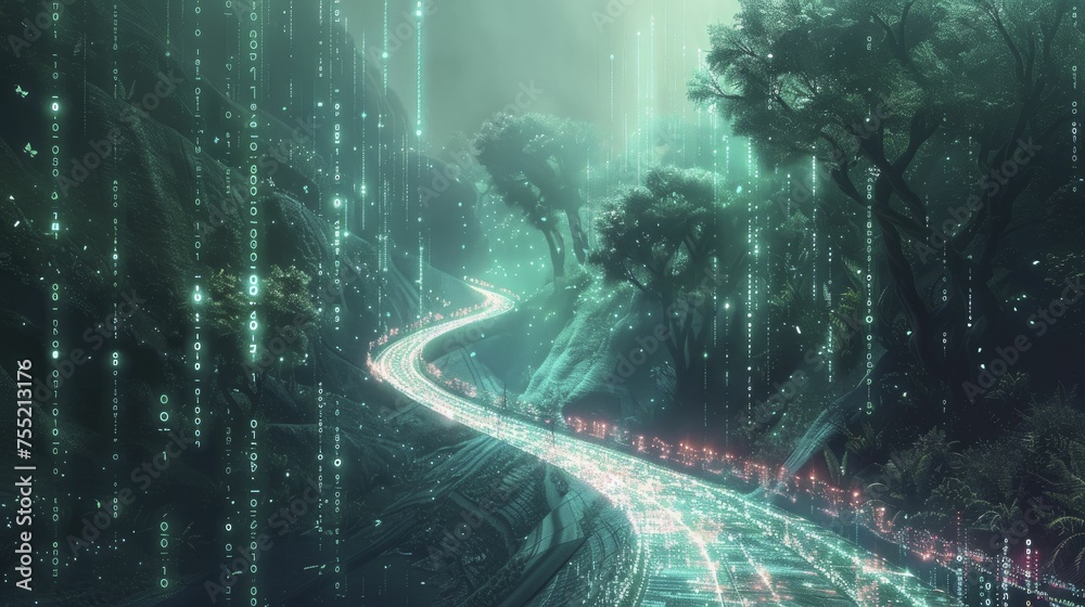 Algorithm Trap Explore a tech-driven journey from data to algorithm output, facing ...