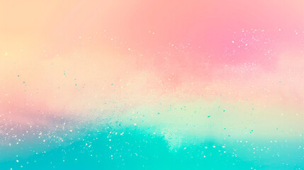 Wall Mural - Grainy summer background abstract in pastel colors, bright gradient colors with noise effect texture, textured website header backdrop