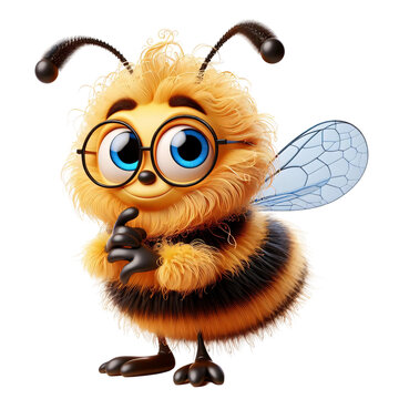 Cute Cartoon Bee Png Sticker Design