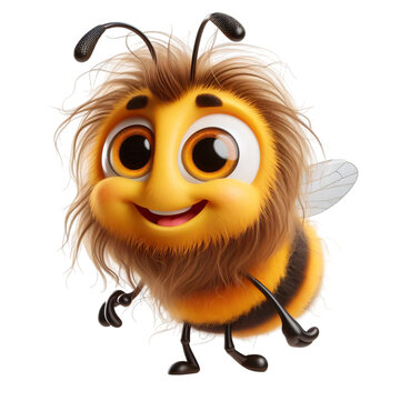 Cute Cartoon Bee Png Sticker Design