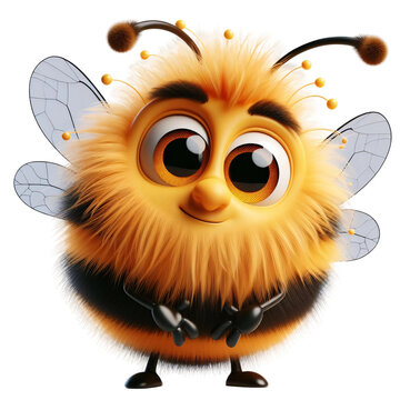 Cute Cartoon Bee Png Sticker Design