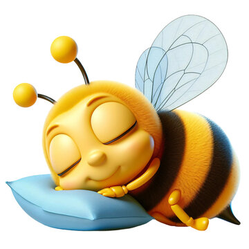 Cute Cartoon Bee Png Sticker Design