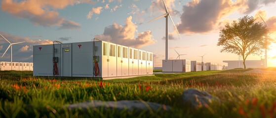 Sustainable Energy Storage at Modern Wind Farm