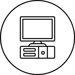 Canvas Print - Computer Icon