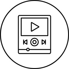 Sticker - Video Player Icon