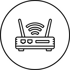 Wall Mural - Wifi Router Icon