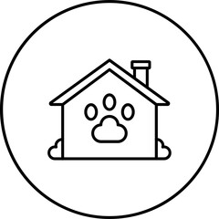 Canvas Print - Pet House Icon