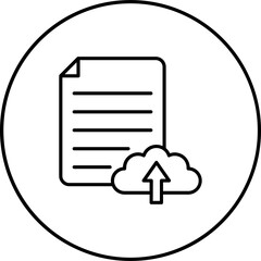 Poster - Cloud Uploading Icon