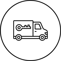 Wall Mural - Van Icon