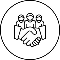 Canvas Print - Teamwork Icon