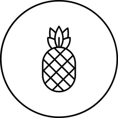 Canvas Print - Pineapple Icon