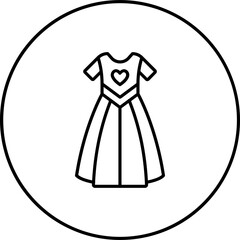 Canvas Print - Dress Icon