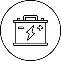 Wall Mural - Car Battery Icon