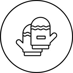 Wall Mural - Oven mitts Icon