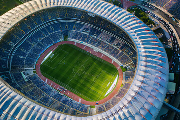 Wall Mural - An aerial view of a sport stadium