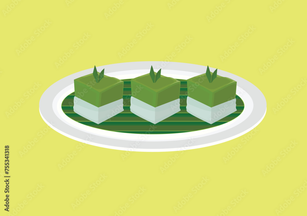 Talam Vector Talam Ketan Cakes. Traditional snacks that can be found in various ...
