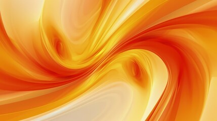 Wall Mural - abstract orange background with smooth lines and waves, 3d illustration