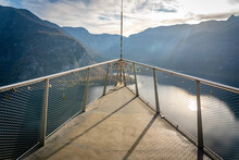 Skywalk lookout bridge in Hallstatt, Austria