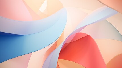 Aufkleber - Colorful Abstract background with random geometric shapes in pastel colors. Design layout for posters, banners, wallpapers, Covers, Advertisements.