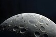 © Sanjay - Close up view of moon surface on a dark background