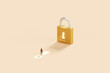 © Lemonsoup14 - Businessman unlock key of success business solution concept on opportunity achievement 3d background with successful security access strategy idea open lock finance wealth vision way goal development.