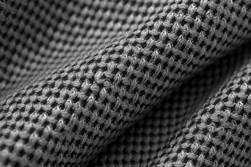 Poster - A cozy knitted blanket in monochrome colors. Perfect for home decor