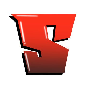 Racing Alphabet PNG Letter S
