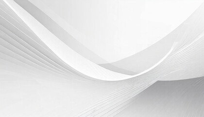 Wall Mural - Abstract white background. Minimal geometric white light background