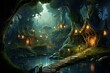 Serene Retreat: The Elven Village in Enchanted Woods