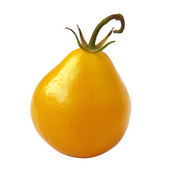 Sticker - Yellow pear tomato fruit isolated on white background