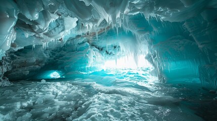 Wall Mural - ice cave,beauty of nature