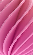 3D Render Of Pink Smooth Layered Surface